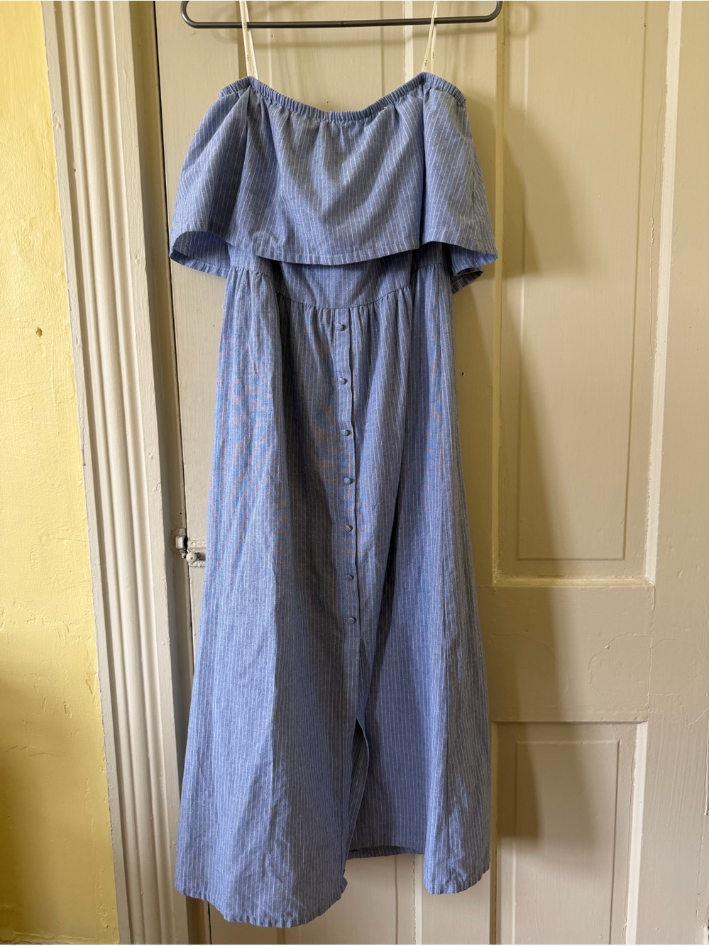 J.O.A. Light Blue Casual Maxi Dress
